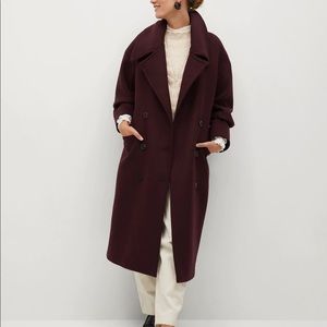 MANGO DOUBLE BREASTED WOOL JACKET